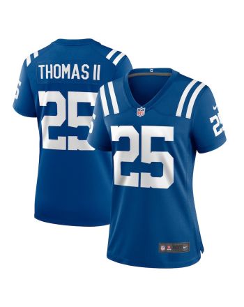 Rodney Thomas II 25 Indianapolis Colts Women's Game Player Jersey - Royal