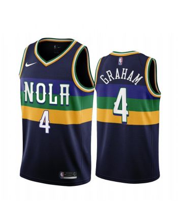 New Orleans Pelicans 4 Devonte' Graham 2022-23 City Edition Navy Jersey - Men Jersey