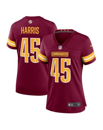 De'Jon Harris 45 Washington Commanders Women Game Jersey - Burgundy