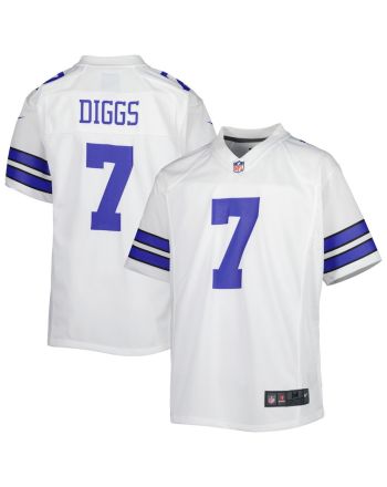 Trevon Diggs 7 Dallas Cowboys YOUTH Game Jersey - White