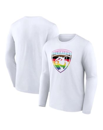 Florida Panthers Team Pride Logo Long Sleeve T-Shirt - White