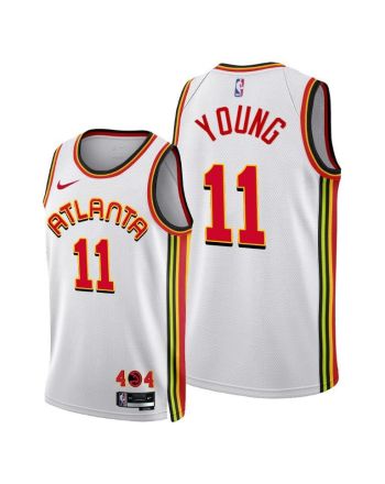 Atlanta Hawks 11 Trae Young 2022-23 Association Edition Jersey White - Men Jersey