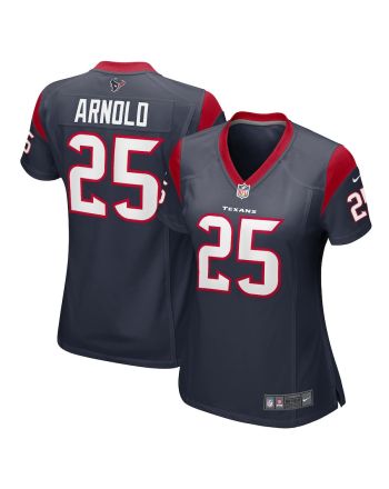 Grayland Arnold 25 Houston Texans Women Team Game Jersey - Navy