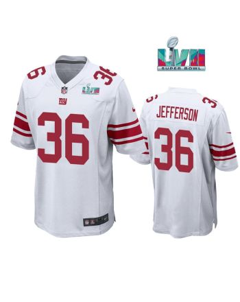 Tony Jefferson 36 New York Giants Super Bowl LVII Super Bowl LVII White Men Game Jersey