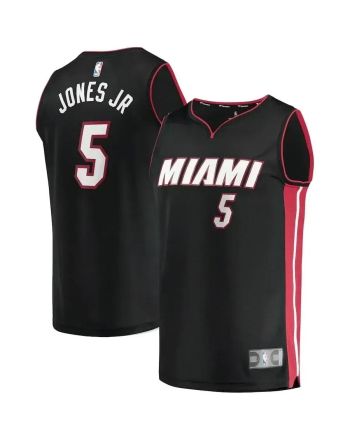 Derrick Jones Jr. Miami Heat Fast Break Jersey Black - Icon Edition