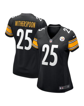 Ahkello Witherspoon 25 Pittsburgh Steelers Women's Game Jersey - Black