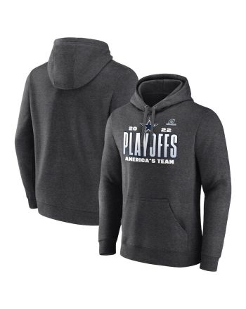 Dallas Cowboys 2022 NFL Playoffs Our Time Pullover Hoodie - Charcoal