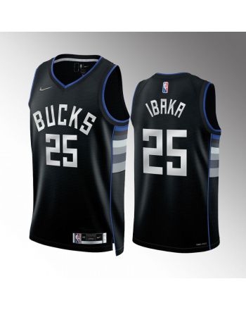 Milwaukee Bucks Serge Ibaka 25 Select Series 2 Black Jersey