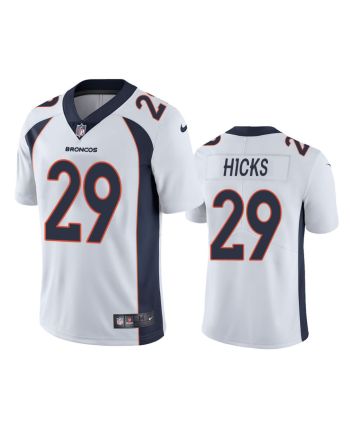 Faion Hicks 29 Denver Broncos White Vapor Limited Jersey