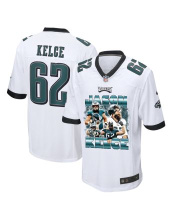 Jason Kelce 62 Philadelphia Eagles Legacy Game Jersey - Men, White