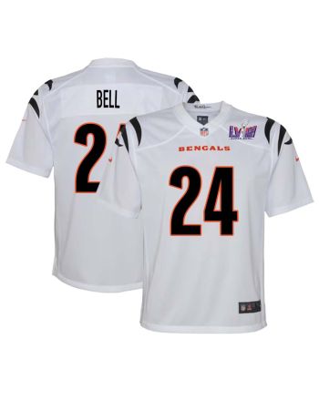 Vonn Bell 24 Cincinnati Bengals Super Bowl LVIII YOUTH Away Limited Jersey - White