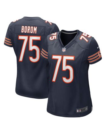 Larry Borom 75 New York Giants Women Game Jersey - Navy