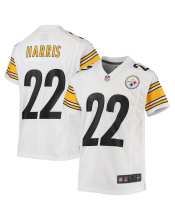 Najee Harris 22 Pittsburgh Steelers YOUTH Game Jersey - White