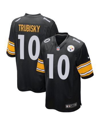 Pittsburgh Steelers Mitchell Trubisky 10 Game Player Jersey - Black Jersey