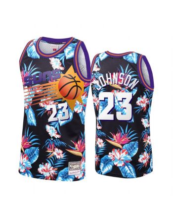 Cameron Johnson 23 Phoenix Suns Black Floral Fashion Jersey