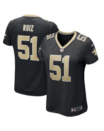 Cesar Ruiz 51 New Orleans Saints Women's Game Jersey - Black