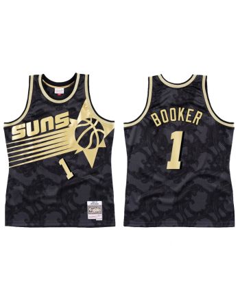 Phoenix Suns Devin Booker 1 HWC Jersey Men's Black Toile