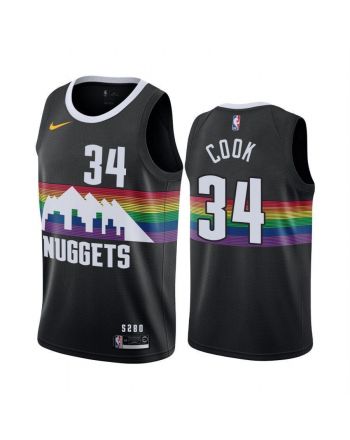 Tyler Cook Denver Nuggets Black 2020 Draft City Jersey