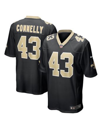 Ryan Connelly 43 New Orleans Saints Men Team Game Jersey - Black