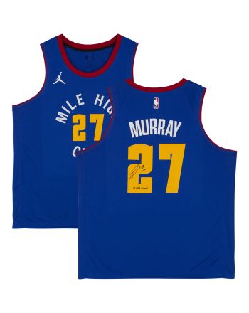 Jamal Murray 27 Denver Nuggets 2023 NBA Finals Champions with "23 NBA Champ" - Blue Jersey