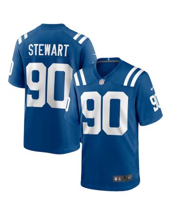 Grover Stewart 90 Indianapolis Colts Men Game Jersey - Royal