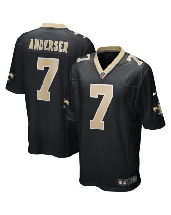 Morten Andersen 7 New Orleans Saints Men Game Retired Jersey - Black