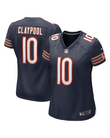 Chase Claypool 10 Chicago Bears Women's Game Player Jersey - Navy