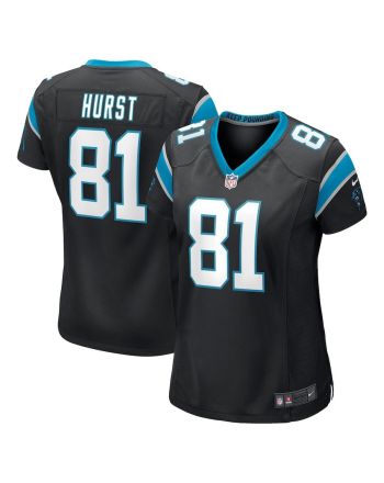 Hayden Hurst 81 Carolina Panthers Women's Game Player Jersey - Black