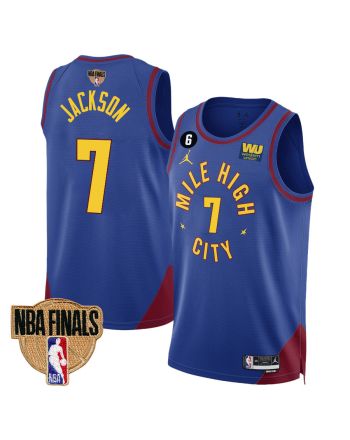 Reggie Jackson 7 Denver Nuggets Final Champions 2023 Swingman YOUTH Jersey - Blue