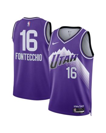 Simone Fontecchio 16 Utah Jazz 2023/24 City Edition Swingman Jersey - Purple