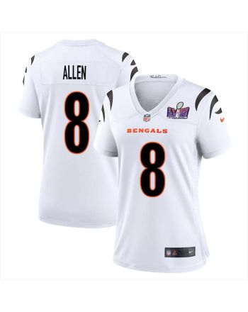 Brandon Allen 8 Cincinnati Bengals Super Bowl LVIII Women Away Limited Jersey - White