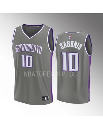 Sacramento Kings Domantas Sabonis 10 City Edition Jersey 2022-23 Fastbreak Grey