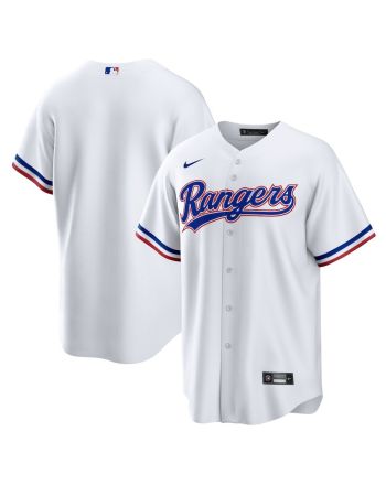 Texas Rangers Home Blank Men Jersey - White