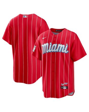 Miami Marlins City Connect Team Men Jersey - Red