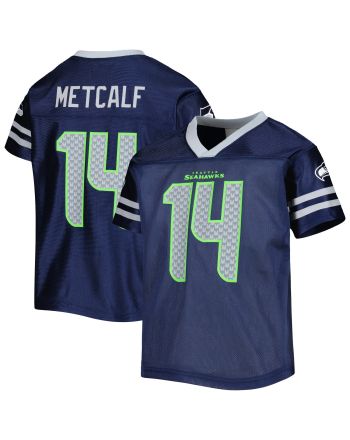 DK Metcalf 14 Seattle Seahawks Youth Jersey - College Navy