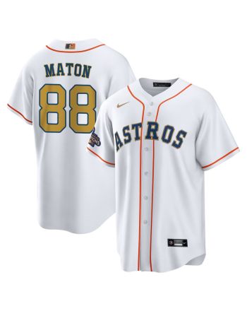 Phil Maton 88 Houston Astros 2023 Men Jersey - White/Gold