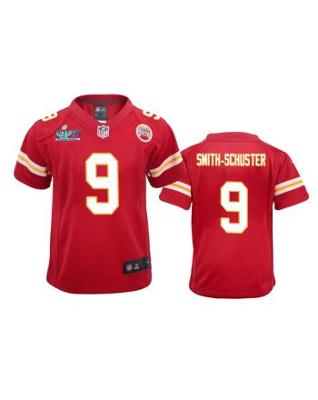 Smith-Schuster 9 Kansas City Chiefs Super Bowl LVII Game Jersey - Youth Red