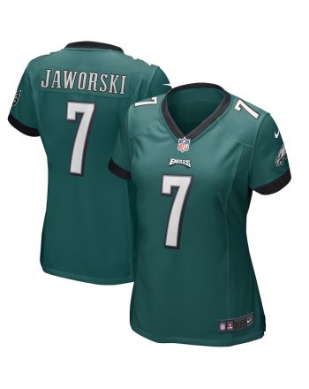 Ron Jaworski 7 Philadelphia Eagles Women Game Retired Jersey - Midnight Green