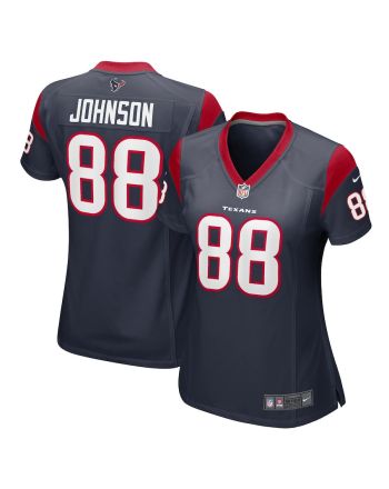 Johnny Johnson 88 Houston Texans Women Team Game Jersey - Navy