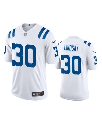 Indianapolis Colts Phillip Lindsay 30 White Vapor Limited Jersey