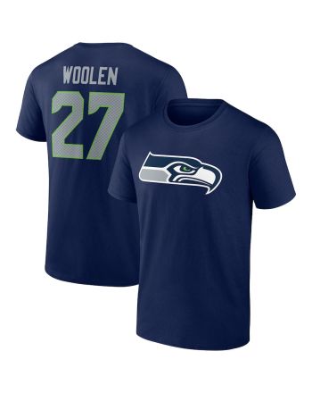 Tariq Woolen 27 Seattle Seahawks Unisex T-Shirt - Navy