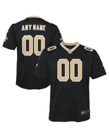 New Orleans Saints Custom Game YOUTH Jersey - Black