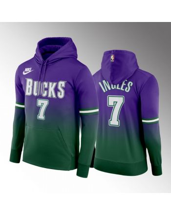 Joe Ingles 7 Milwaukee Bucks 2022-23 Classic Edition Hoodie Green Purple