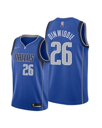 Spencer Dinwiddie Dallas Mavericks 2022 Icon Edition Jersey - Blue - Men Jersey