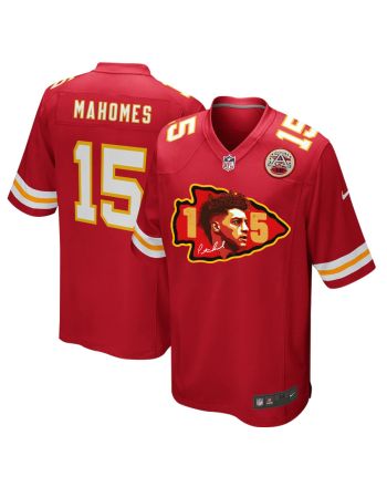 Patrick Mahomes 15 Signed Kansas City Chiefs Game Jersey - Men, Red