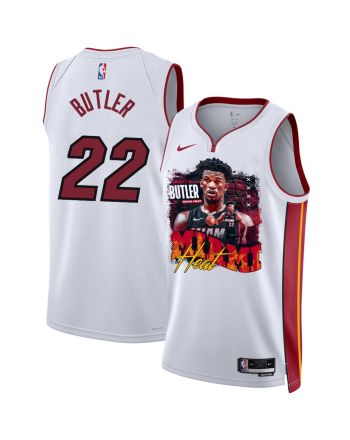 Jimmy Butler 22 Miami Heat Star Performer 2023 NBA Champions Swingman Jersey - White