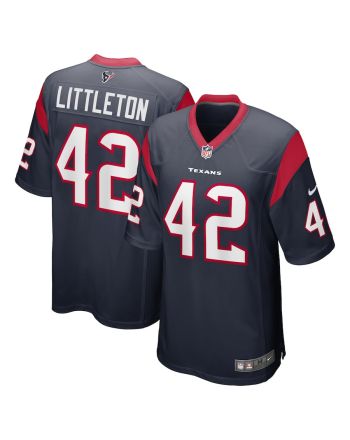 Cory Littleton 42 Houston Texans Men's Game Jersey - Navy