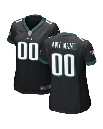 Philadelphia Eagles Women Alternate Custom Game Jersey - Black