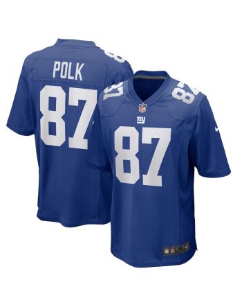 Makai Polk 87 New York Giants Home Game Player Jersey - Royal