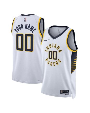 Indiana Pacers Custom 00 Men 2022/23 Swingman Jersey - Association Edition